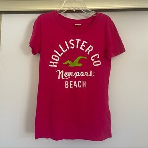 Pink Hollister Graphic Tee